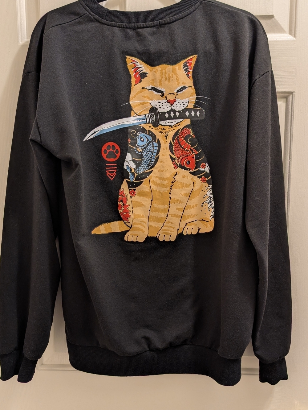 Romwe Vincent Trinidad Samurai Ninja Orange Cat Tabby Sword